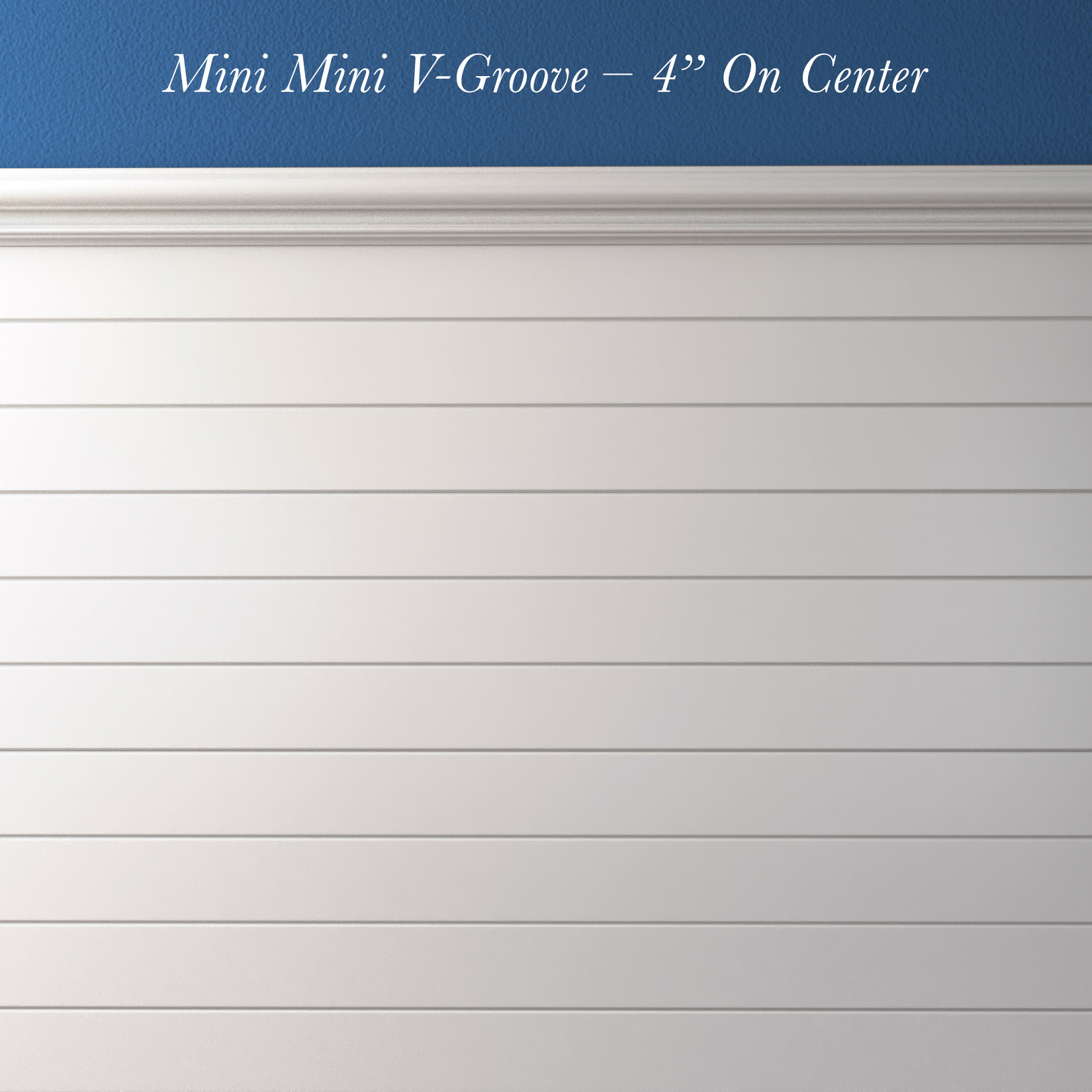 Mini Mini V-Groove – 4” On Center (horizontal)