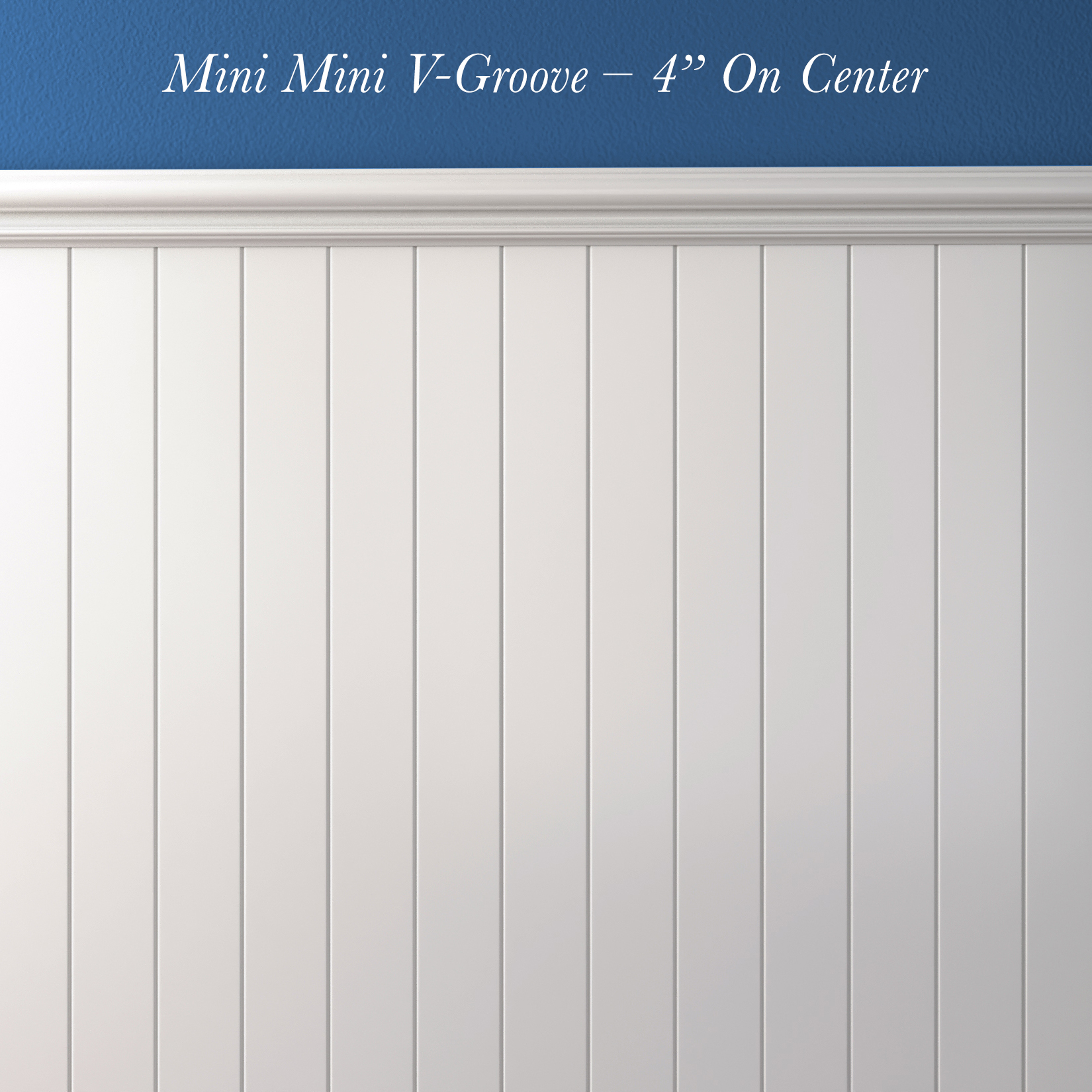 Mini Mini V-Groove – 4” On Center (vertical)