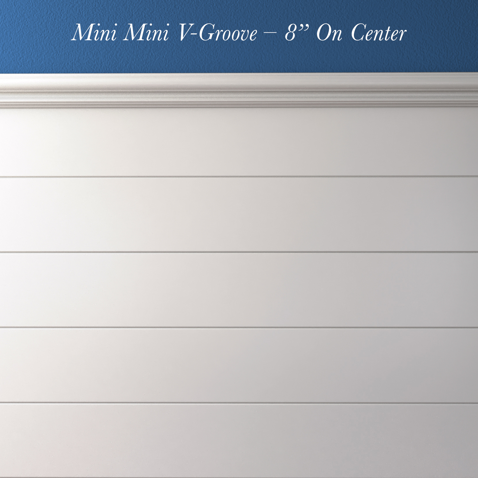 Mini Mini V-Groove – 8” On Center (horizontal)