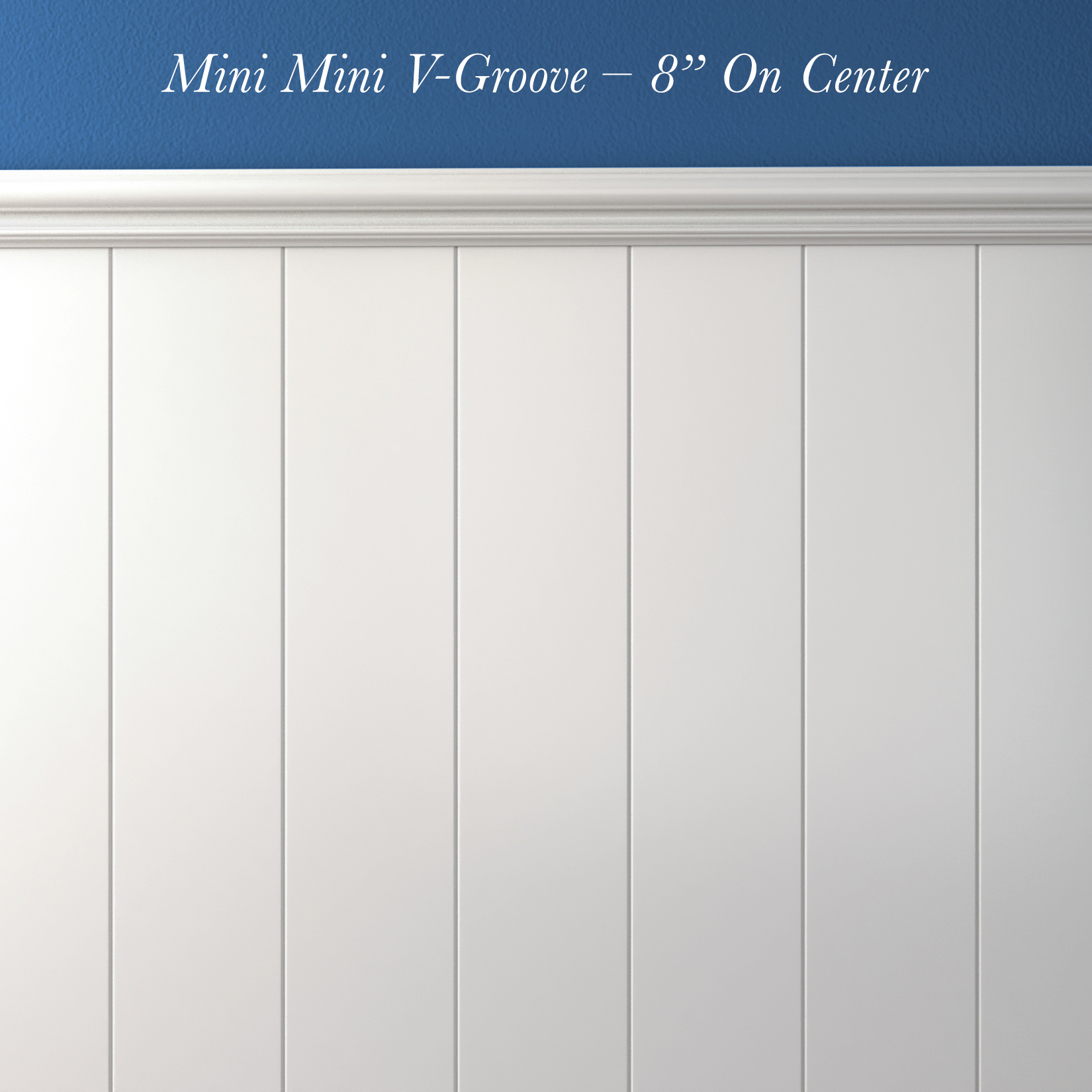 Mini Mini V-Groove – 8” On Center (vertical)