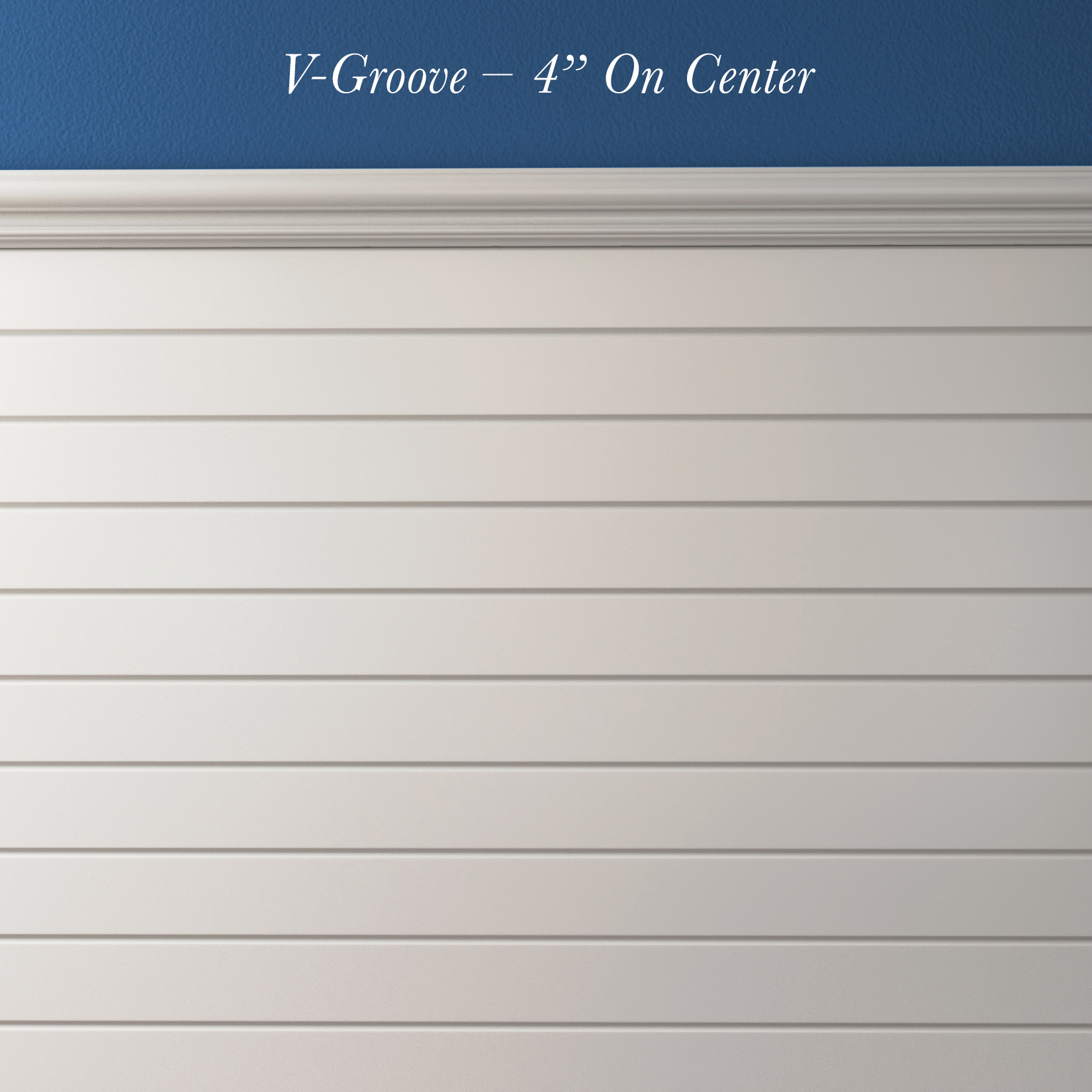 V-Groove – 4” On Center (horizontal)