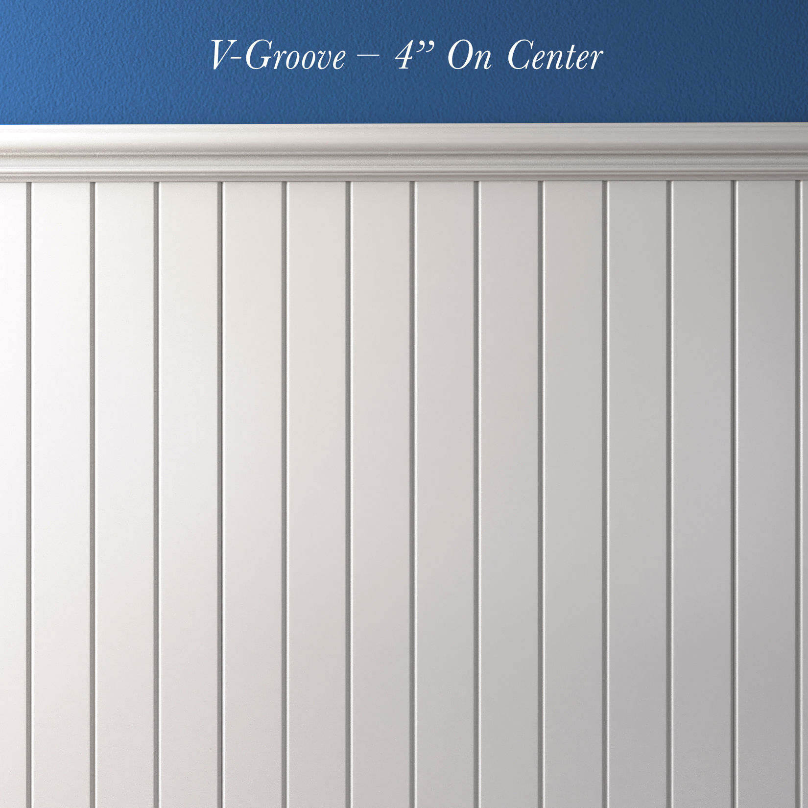 V-Groove – 4” On Center (vertical)