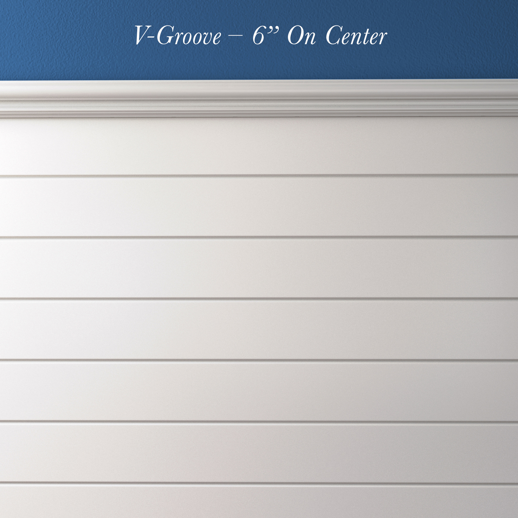 V-Groove – 6” On Center (horizontal)