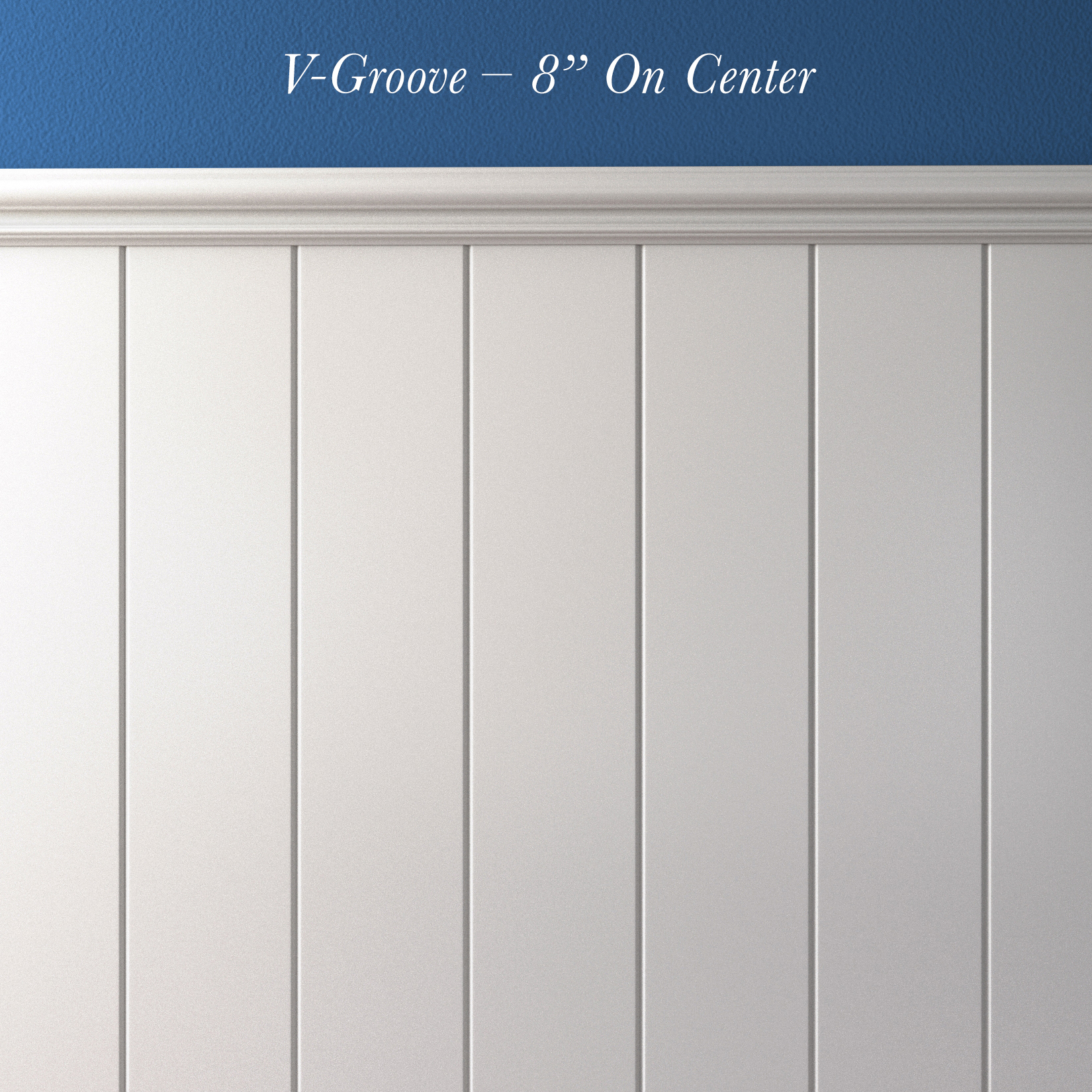 V-Groove – 8” On Center (vertical)